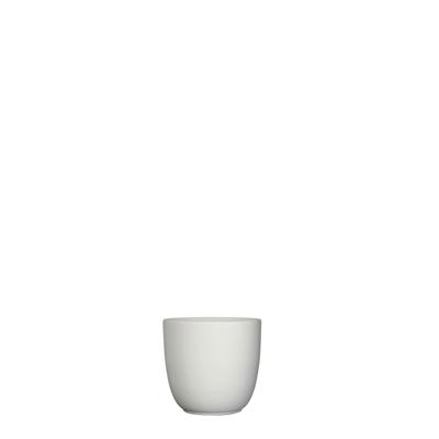Bloempot Pot rond es/7 tusca 7.5 x 8.5 cm wit mat Mica - Mica decorations