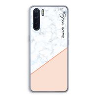 Marmer in stijl: Oppo A91 Transparant Hoesje