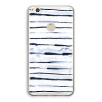 Ink Stripes: Huawei Ascend P8 Lite (2017) Transparant Hoesje
