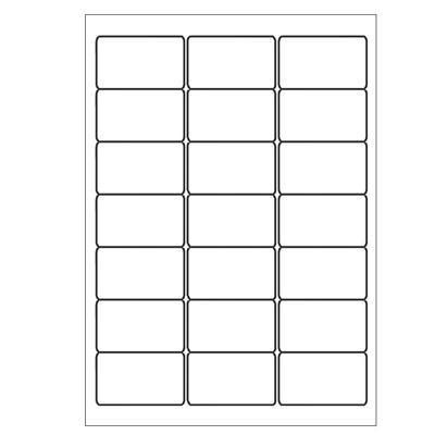 A4 etiketten 63,5 x 38,1 mm wit 100 vel huismerk
