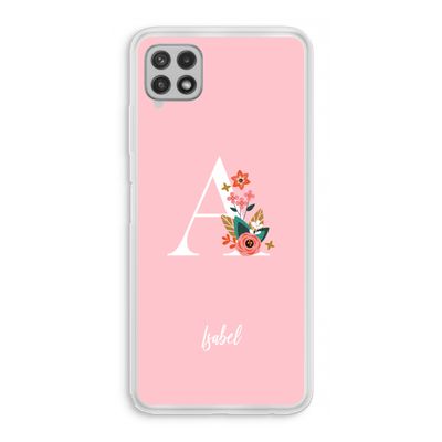 Pink Bouquet: Samsung Galaxy A22 4G Transparant Hoesje