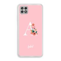 Pink Bouquet: Samsung Galaxy A22 4G Transparant Hoesje