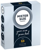 MISTER SIZE 53 - Gemiddelde Condooms Ultradun 3 stuks - thumbnail