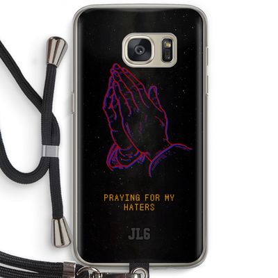 Praying For My Haters: Samsung Galaxy S7 Transparant Hoesje met koord