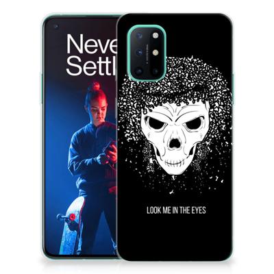 Silicone Back Case OnePlus 8T Skull Hair Silicone Back Case OnePlus 8T Skull Hair