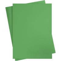 Creativ Company Gekleurd karton, a2, vel 420x594 mm, 180 gr, gras groen, 10 vel/ 1 doos