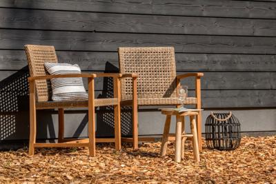Teak tuinstoel Blitar (set van 2 stoelen) Tuindeco - Tuindeco
