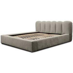 Trae Mobler Dallas 160 x 200 cm Gestoffeerd Bed Taupe