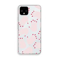 Hands pink: Pixel 4 Transparant Hoesje
