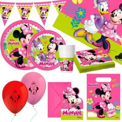 Set feestartikelen Minnie Mouse 66 Onderdelen