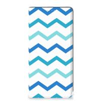 Samsung Galaxy A21s | Hoesje met Magneet | Zigzag Blauw