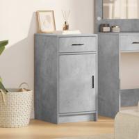 Dressoir met lade Betongrijs 40 x 40,5 x 75 cm Bewerkt hout