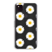 Margrietjes: Google Pixel 4a 5G Transparant Hoesje Margrietjes: Google Pixel 4a 5G Transparant Hoesje