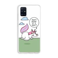 Unicorn: Galaxy A51 4G Transparant Hoesje Unicorn: Galaxy A51 4G Transparant Hoesje