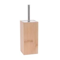 Bamboe houten wc-borstel houder 34 cm - Toiletborstels - thumbnail