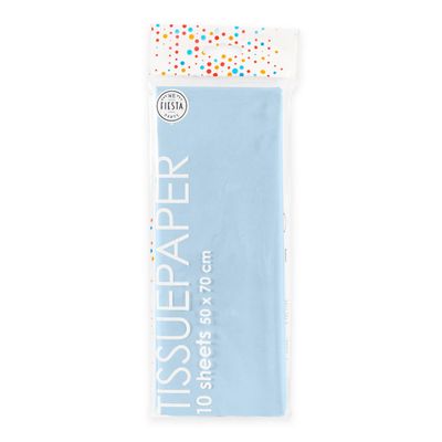 Globos Tissuepapier 10 vellen baby blauw, 50x70cm
