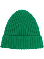 Barrie bonnet en cachemire à design nervuré - Vert - thumbnail