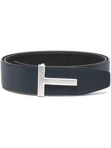 TOM FORD ceinture en cuir à boucle logo - Noir