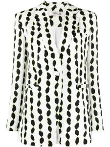 DVF Diane von Furstenberg blazer Dalton à imprimé abstrait - Blanc