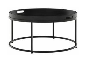 MUST Living Salontafel 'Golden Fiber' 75cm, kleur Zwart
