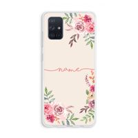 Rozen: Galaxy A71 Transparant Hoesje