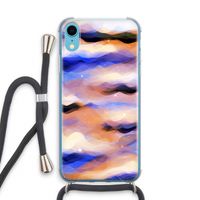 Donkere Wolken: iPhone XR Transparant Hoesje met koord