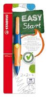 STABILO EASYergo 1.4, ergonomische vulpotlood, linkshandig, ultramarine/neon oranje, per stuk