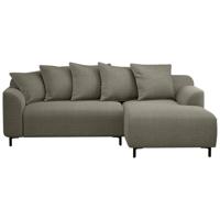 Leen Bakker - Bank Elsa Met Chaise Longue Rechts - Eden - Mokka - Stof - Bruin - 177x246x84 Cm