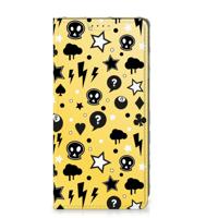 Mobiel BookCase Samsung Galaxy S25 Punk Geel