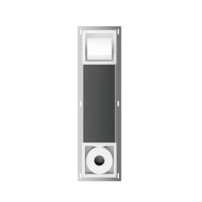 Toiletrolhouder Zonder Klep en Reserverolhouder Inbouw BWS Milan Mat Wit Boss & Wessing