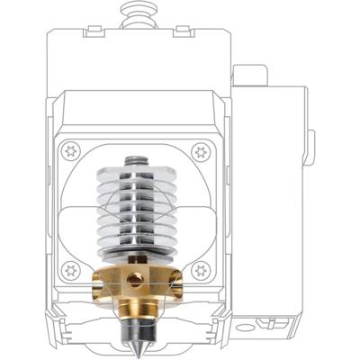 XYZprinting XYZprinting Quick Release HSS RVS extruder 0,4 mm Geschikt voor: XYZprinting da Vinci Junior, XYZprinting da Vinci Junior WiFi Jr. WiFi Pro Quick