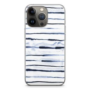 Ink Stripes: iPhone 13 Pro Transparant Hoesje