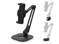 iRing Easy Mount Set - Arm en Universele telefoonhouder - Verstelbare arm - Monteren met meegeleverde Klem, Voet of Zuignap - Roteerbaar - Voor Smartphone en Tablet (EM-SET-SRE)