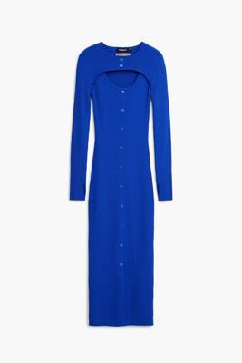 Maitrepierre cut-out jurk - BLUE - M
