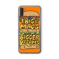 Big Macs Bigger Dreams: Samsung Galaxy A11 Transparant Hoesje Big Macs Bigger Dreams: Samsung Galaxy A11 Transparant Hoesje