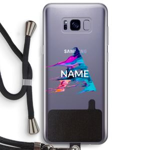 Abstract Spectrum: Samsung Galaxy S8 Plus Transparant Hoesje met koord
