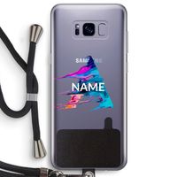 Abstract Spectrum: Samsung Galaxy S8 Plus Transparant Hoesje met koord