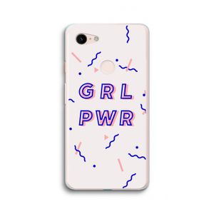 GRL PWR: Google Pixel 3 XL Transparant Hoesje