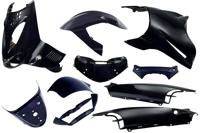 Edge Plaatset 11-delig voor aprilia sr van bouwjaar 1997 tot 2004 - zwart metallic