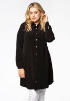 Yoek Shirt met knopen | Zwart | Maat 58/60