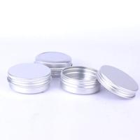 5 PC'S thread hervulbare aluminium verpakking vak cosmetische kleine opbergetui capaciteit: 5g (zilver)