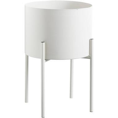 Bloempot op pootjes Sam - taupe - 32xØ22 cm - Leen Bakker