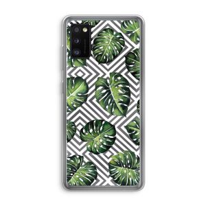 Geometrische jungle: Samsung Galaxy A41 Transparant Hoesje