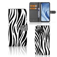 Xiaomi 11 Lite 5G NE | Mi 11 Lite | Telefoonhoesje | Met pasjeshouder | Zebra