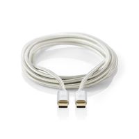 Nedis CCTB64750AL10 USB-kabel 1 m USB 3.2 Gen 2 (3.1 Gen 2) USB C Aluminium - thumbnail