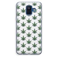 Weed: Samsung Galaxy A6 (2018) Transparant Hoesje