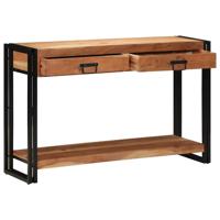 Wandtafel met lade Bruin 120 x 33 x 75 cm Massief acaciahout