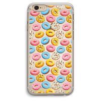 Pink donuts: iPhone 6 Plus / 6S Plus Transparant Hoesje