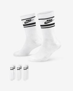 Nike Dri-Fit Essential Sokken 3-Pack Wit/Zwart - Maat 34/38 - Kleur: WitZwart | Soccerfanshop