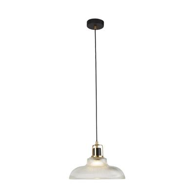 Searchlight Design hanglampGlossop messing met helder glas - 61189BK